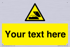 Custom Warning submerged objects in watercraft areas